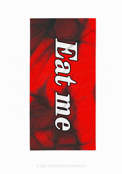 Eat Me Y2K Beach Towel Cherrykitten