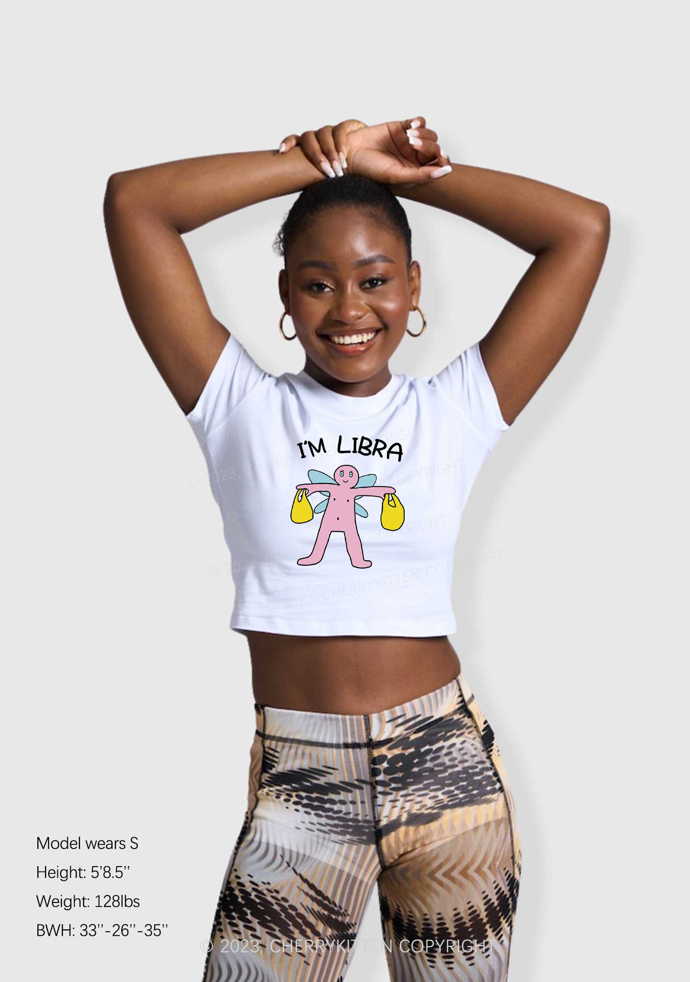 I'm Libra Y2K Baby Tee Cherrykitten