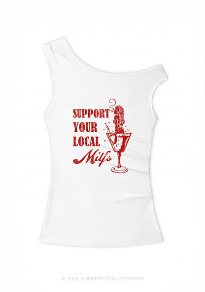 Your Local Mxxf Y2K Off Shoulder Tank Top Cherrykitten
