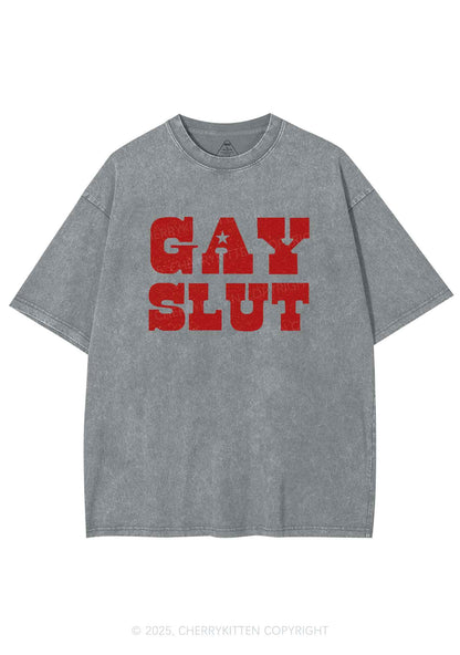 Gay Slxt Pride Y2K Shirts Washed Tee Cherrykitten