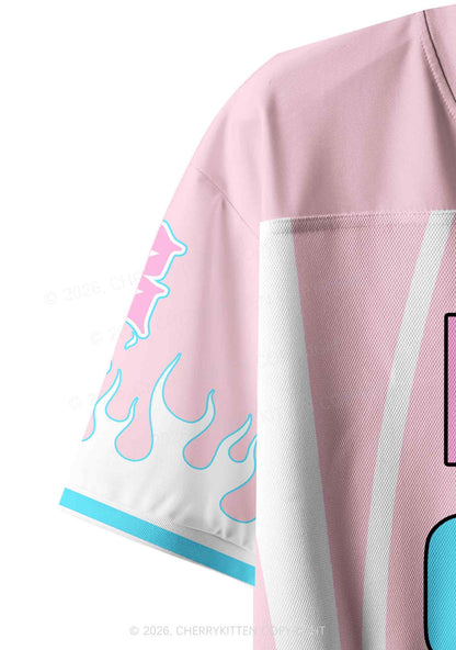 Daddys Good Lil Femboy Pride Y2K Crop Sport Jersey Shirts Cherrykitten