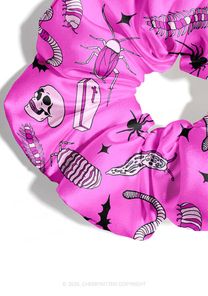 Halloween Goth Pink Party Y2K Hair Scrunchie Cherrykitten