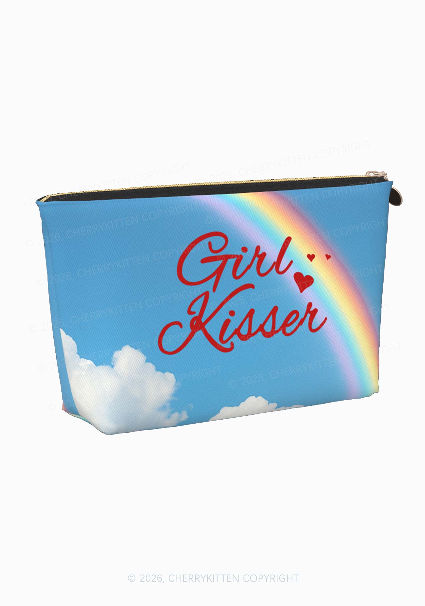 Girl Kisser Pride Y2K Makeup Bag Cherrykitten