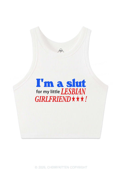 Slxt For Lesbian Girlfriend Pride Y2K Crop Tank Top Cherrykitten
