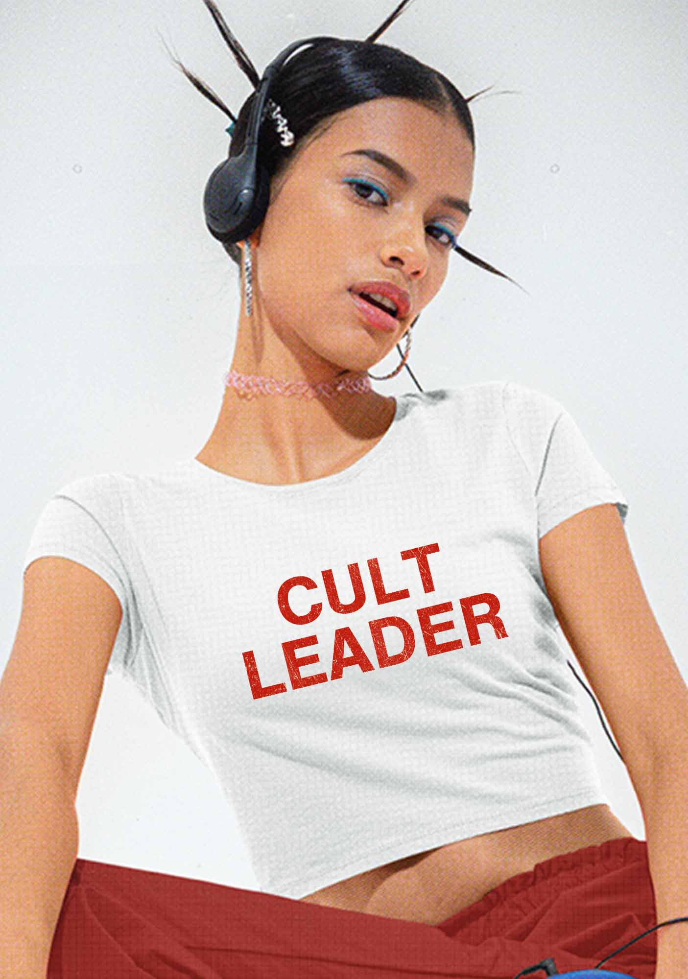 Cut Leader Y2K Baby Tee Cherrykitten