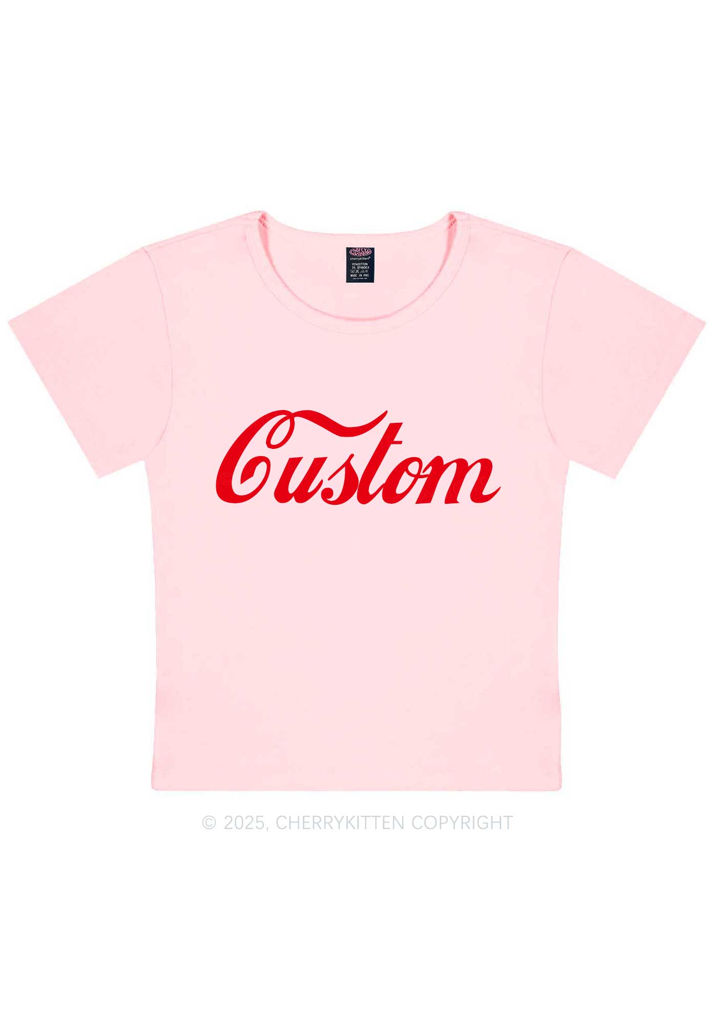 Custom Cola Y2K Baby Tee Cherrykitten