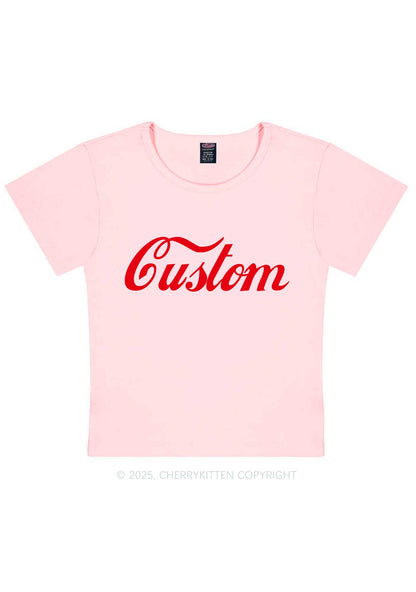 Custom Cola Y2K Baby Tee Cherrykitten