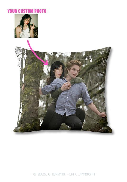 Custom Face Y2K Ugly Pillow Cherrykitten