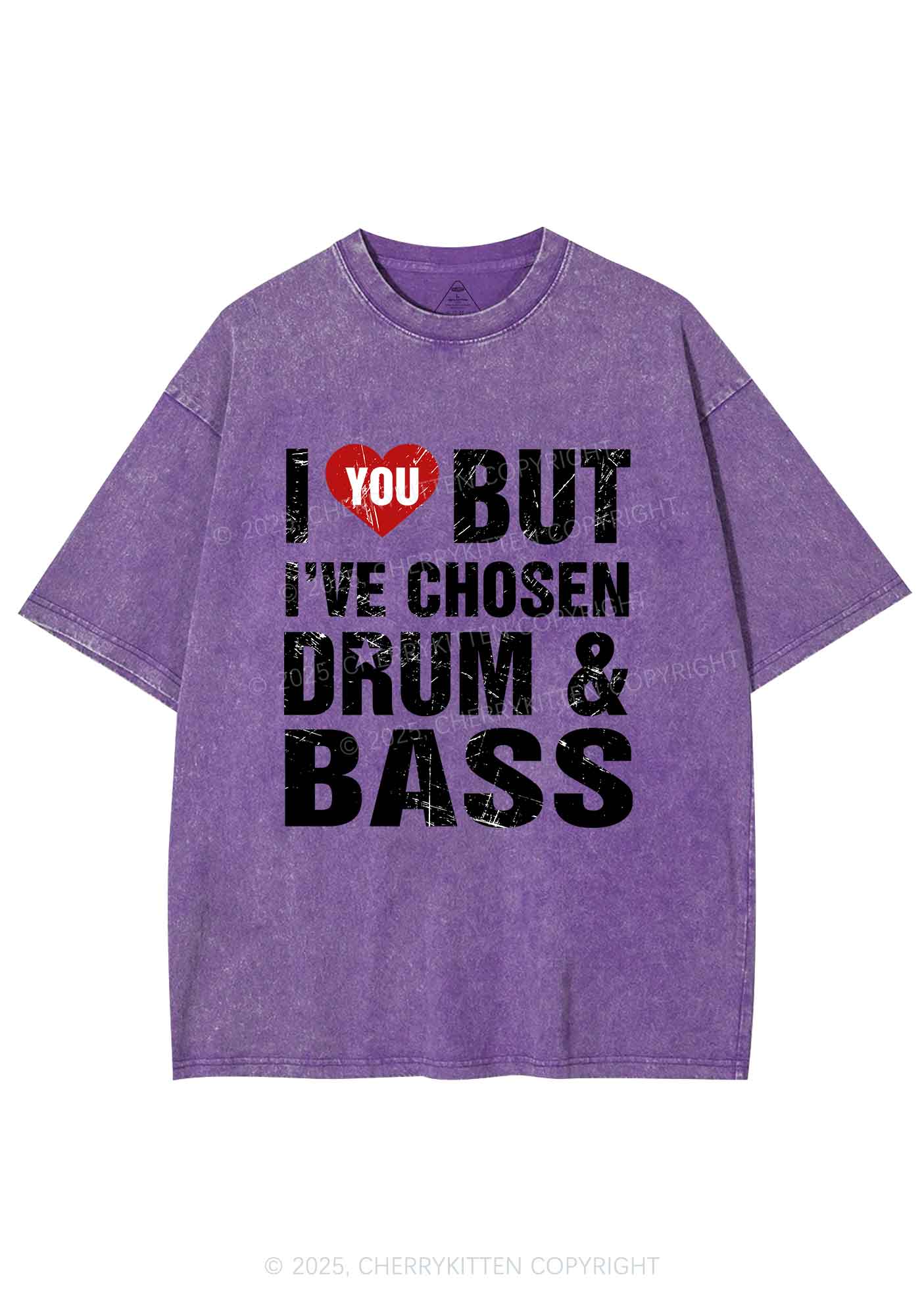Chosen Drum And Bass Y2K Shirts Washed Tee Cherrykitten