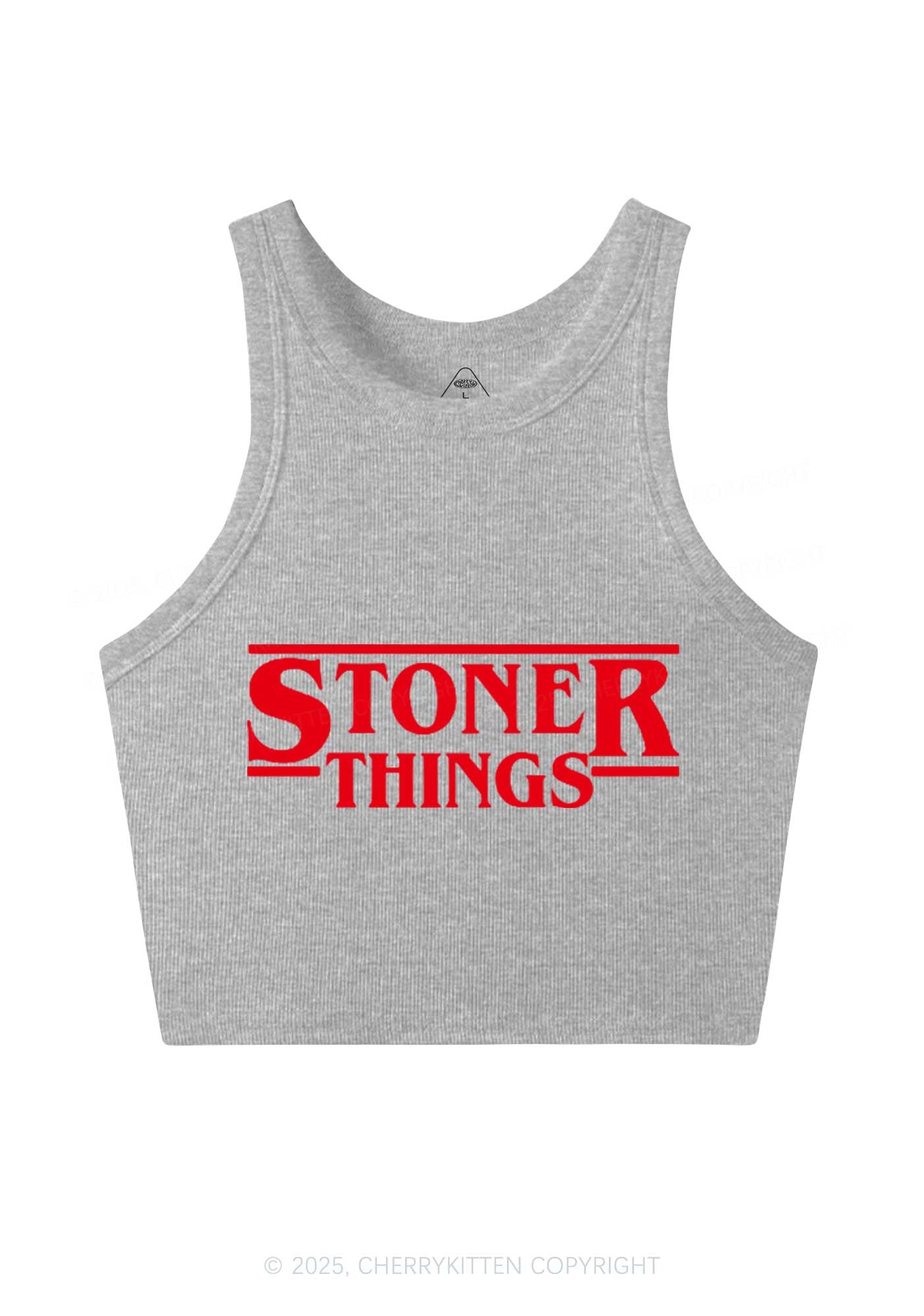 Stoner Things Y2K Crop Tank Top Cherrykitten