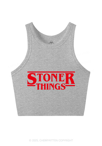 Stoner Things Y2K Crop Tank Top Cherrykitten