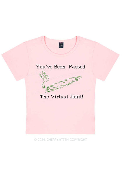 The Virtual Joint Y2K Baby Tee Cherrykitten