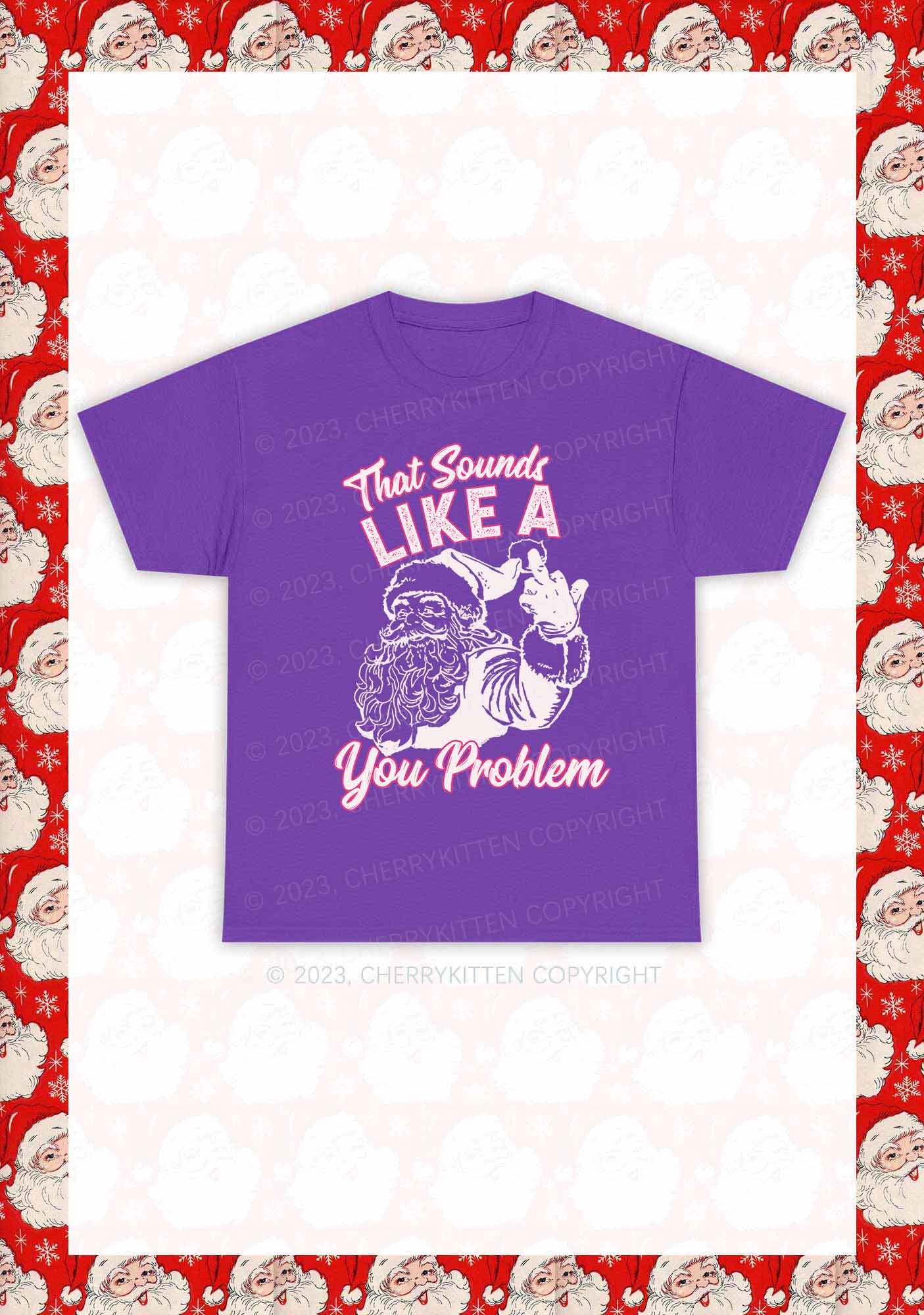 You Problem Christmas Y2K Chunky Shirt Cherrykitten