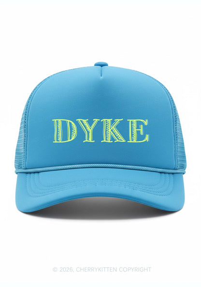 DYKE Pride Y2K Trucker Hat Cherrykitten