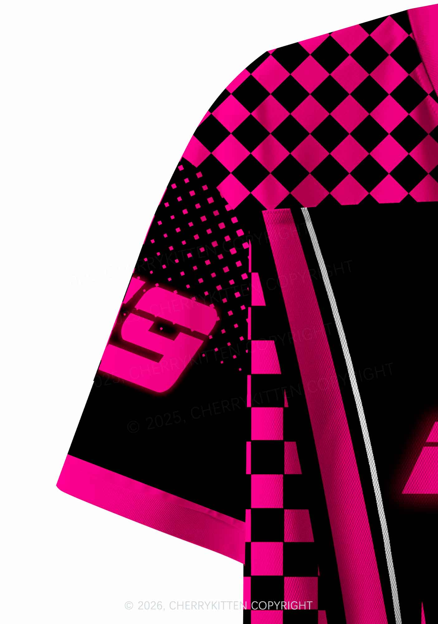 But Daddy He Is A DJ Y2K Crop Sport Jersey Shirts Cherrykitten