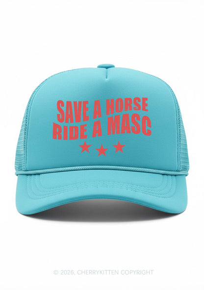 Ride A Masc Pride Y2K Trucker Hat Cherrykitten