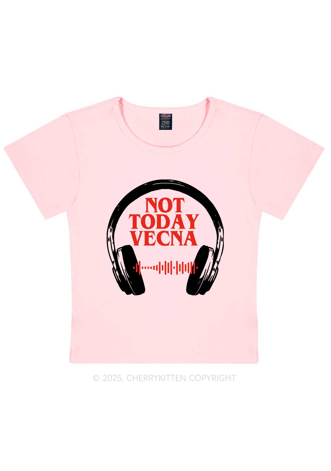Custom Spotify Code Not Today Y2K Baby Tee Cherrykitten