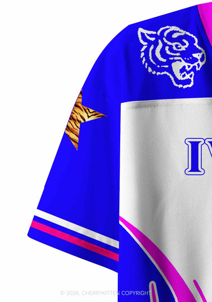 I Will Succeed Because I Am Insane Y2K Crop Sport Jersey Shirts Cherrykitten