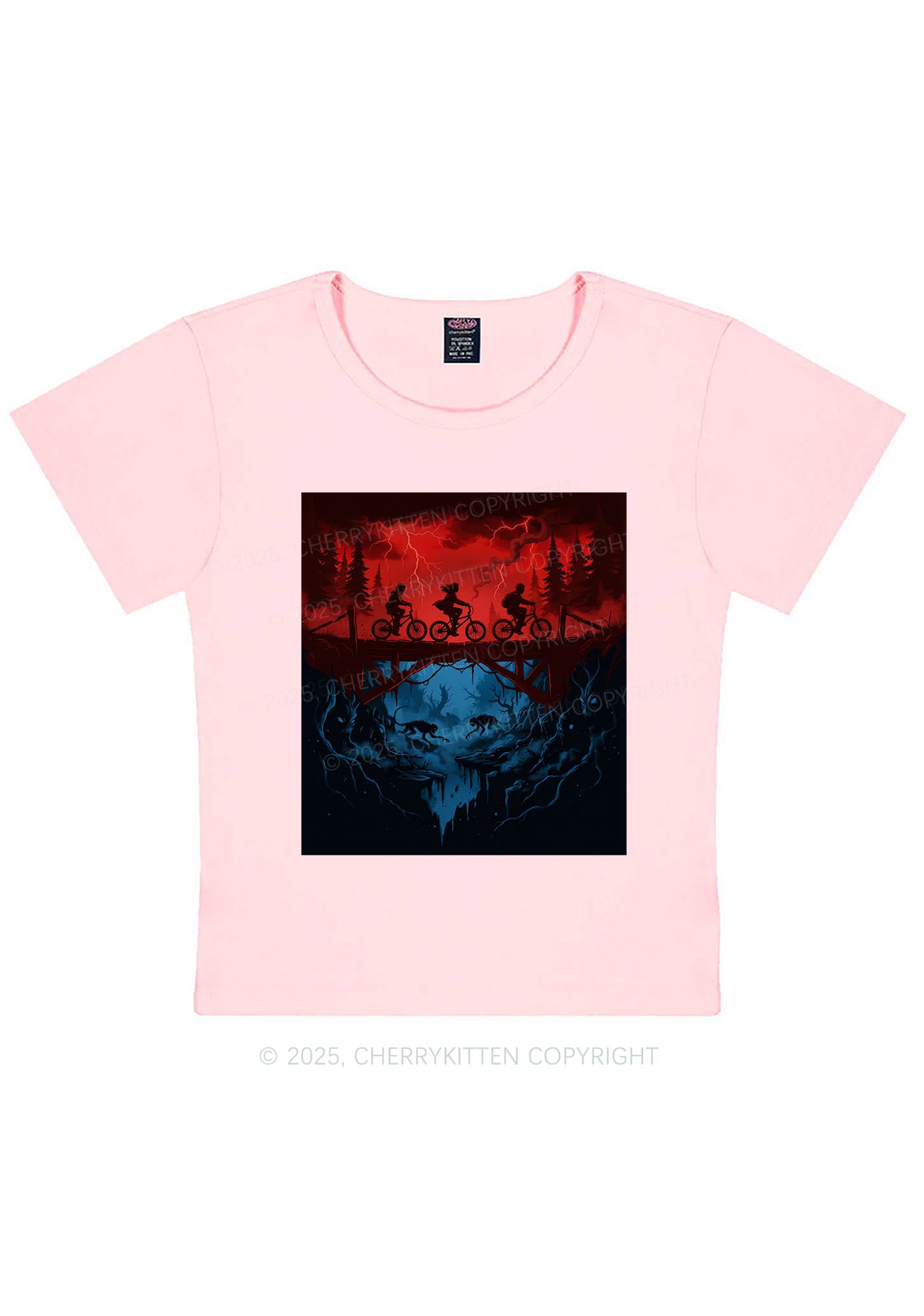 Red Storm Riders Y2K Baby Tee Cherrykitten