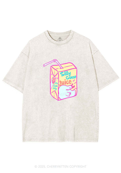 Look Silly Goose Juice Y2K Shirts Washed Tee Cherrykitten