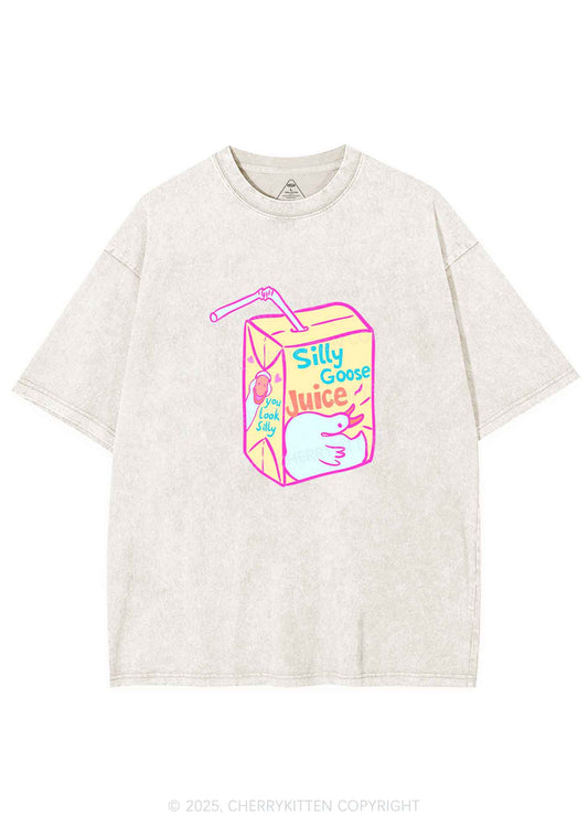 Look Silly Goose Juice Y2K Shirts Washed Tee Cherrykitten