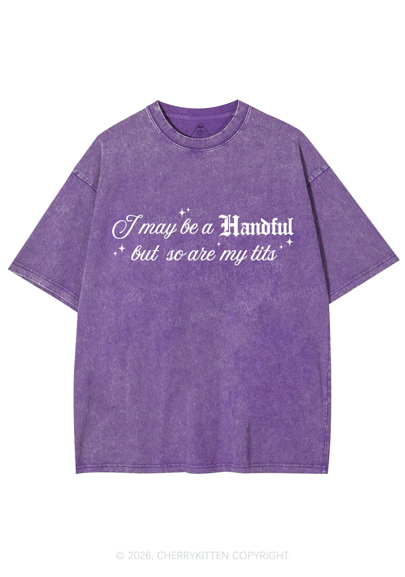 Handful Txts Valentine's Day Y2K Shirts Washed Tee Cherrykitten
