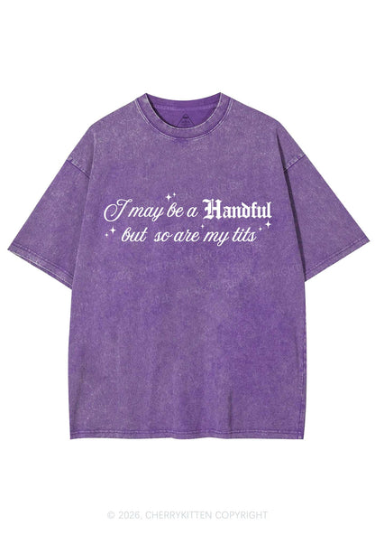 Handful Txts Valentine's Day Y2K Shirts Washed Tee Cherrykitten