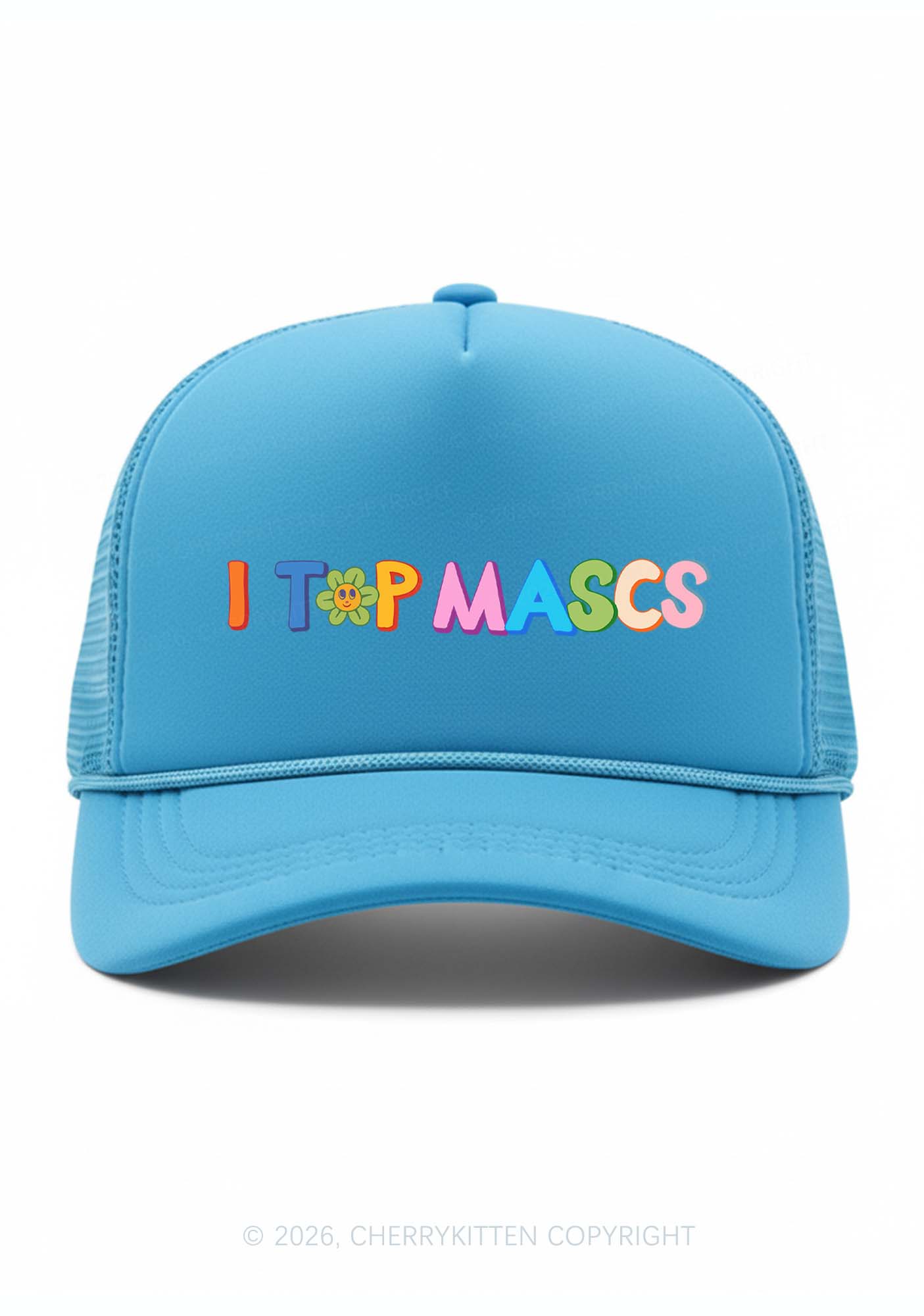 I Top Mascs Pride Y2K Trucker Hat Cherrykitten
