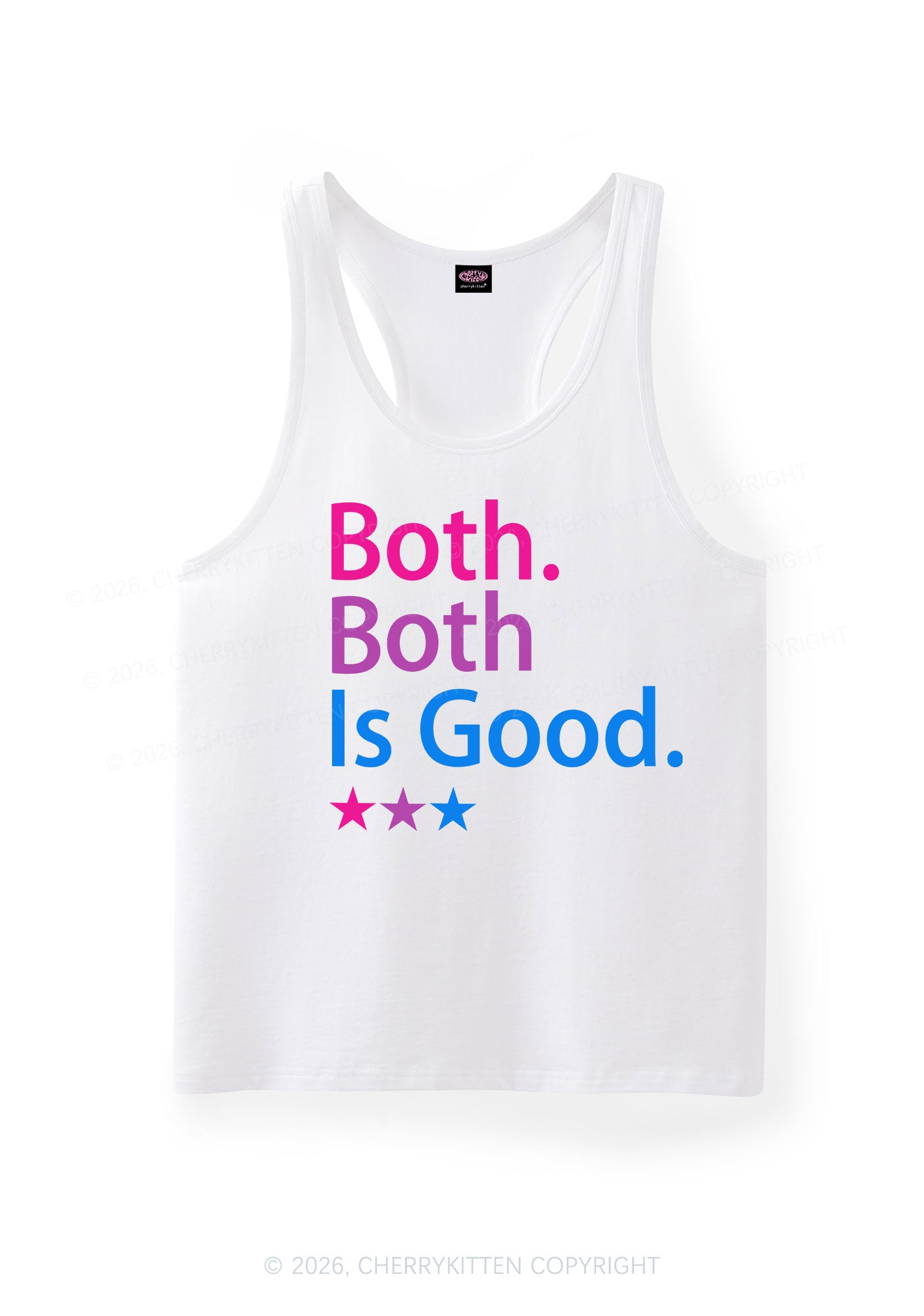 Both Is Good Pride Y2K Men Racerback Tank Top Cherrykitten