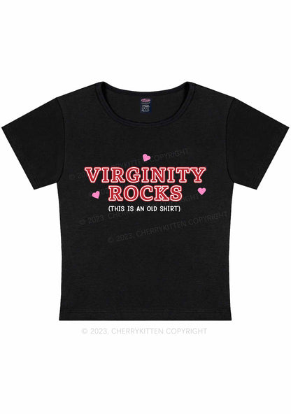 Virginity Rocks Y2K Baby Tee Cherrykitten