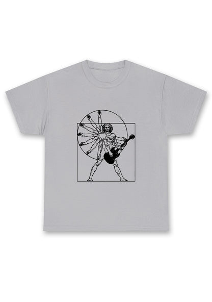 Vitruvian Man Guitar Chunky Shirt