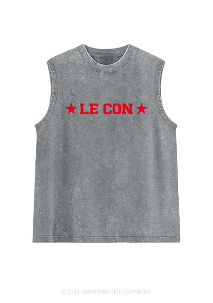 Le Con Y2K Washed Muscle Tank Cherrykitten