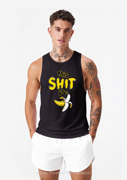 This Shxt Is Banana Y2K Men Racerback Tank Top Cherrykitten