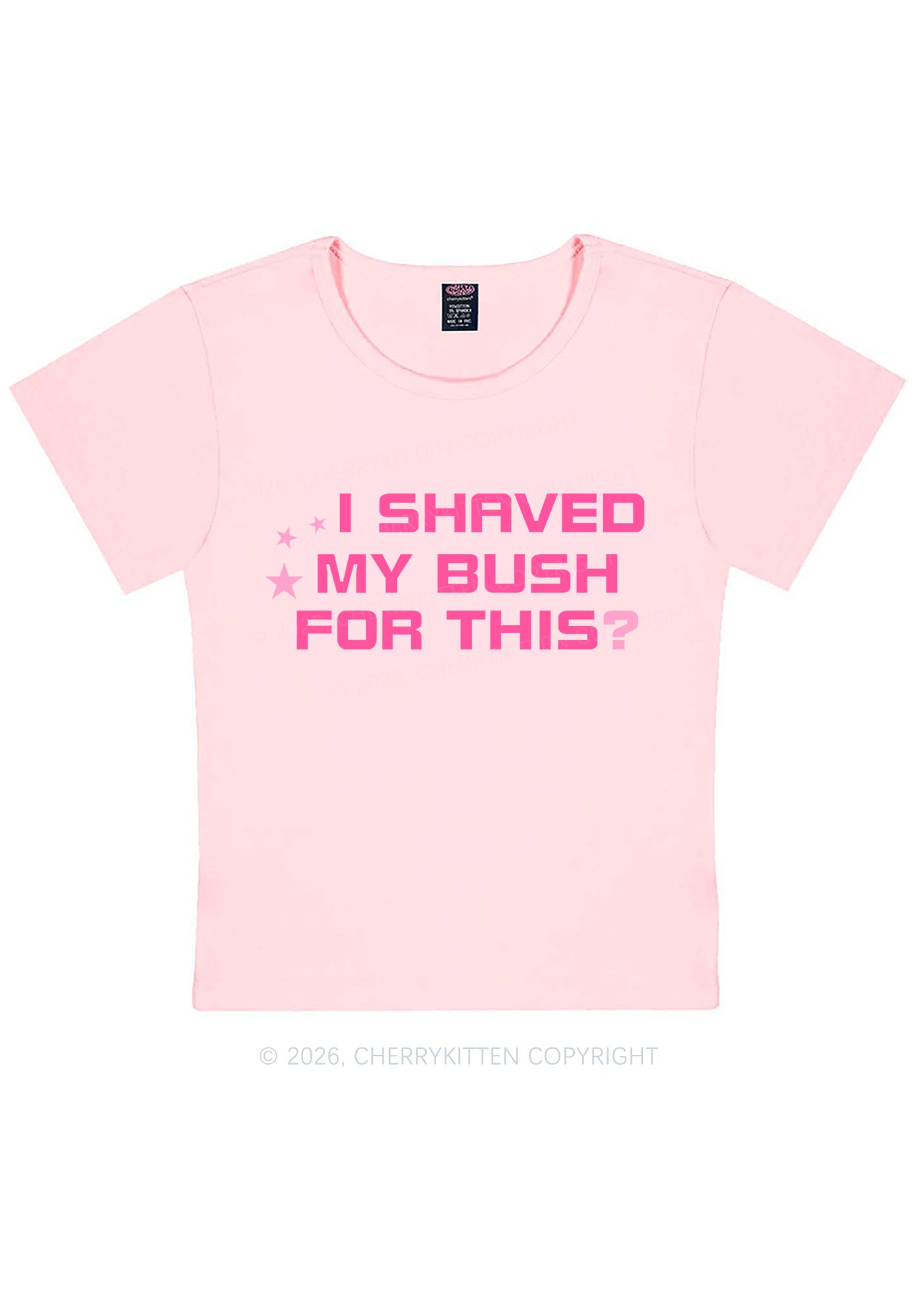 Shaved My Bush For This Y2K Baby Tee Cherrykitten