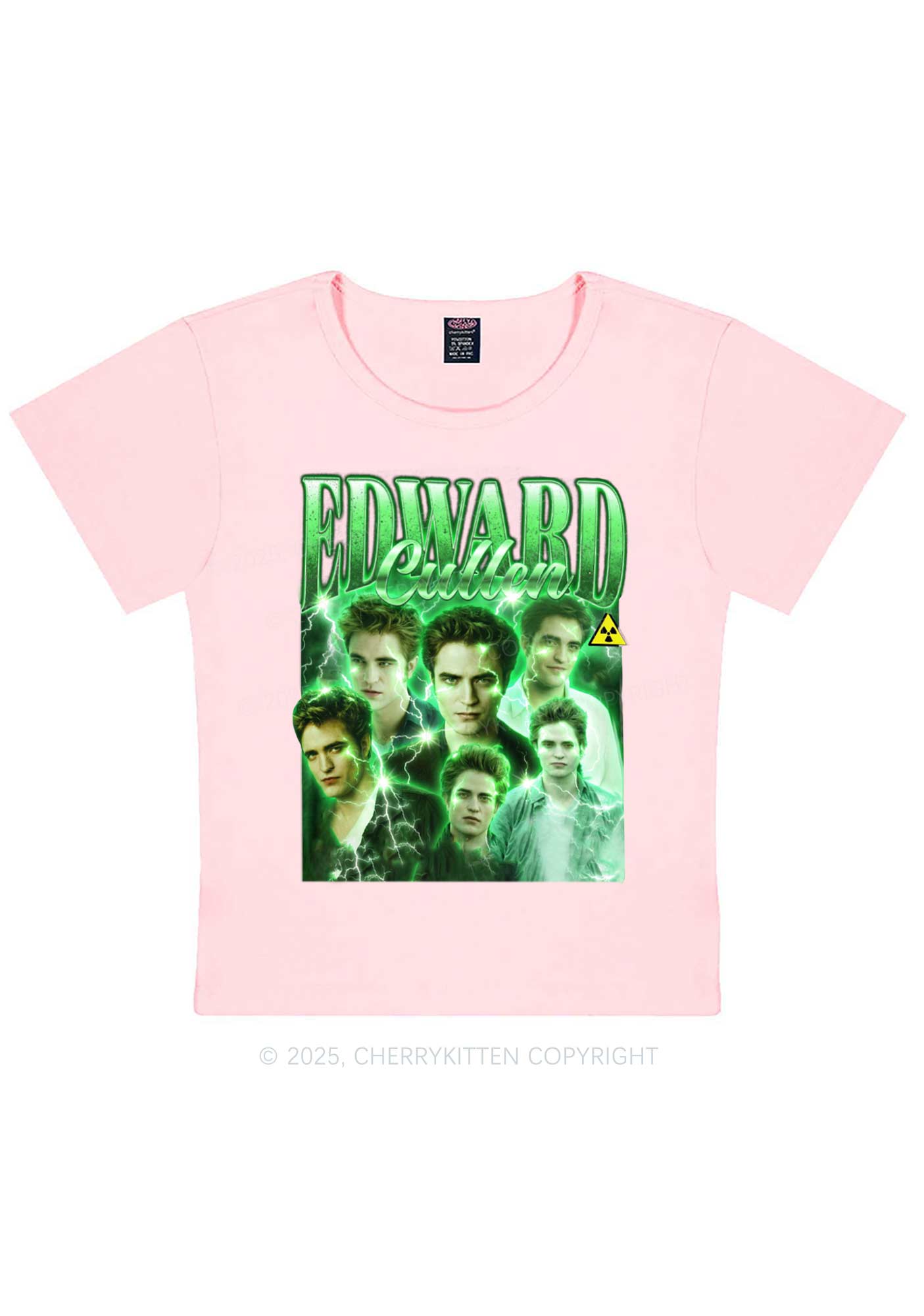 EC Green Lightning Y2K Baby Tee Cherrykitten