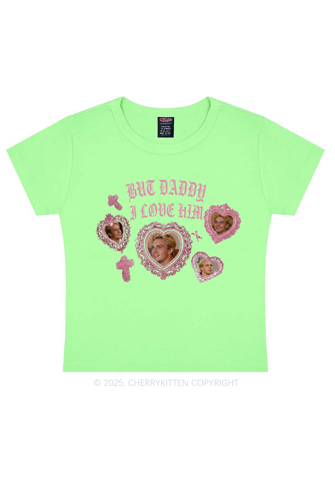 Gothic But Daddy I Love Him Y2K Baby Tee Cherrykitten