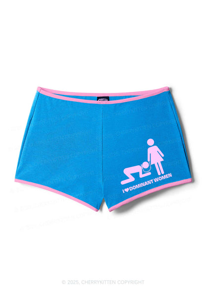 I Love D Women Y2K Booty Shorts Cherrykitten