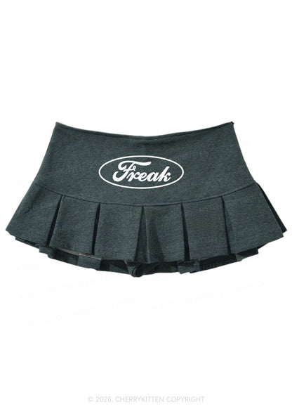 Oval Freak Y2K Mini Pleated Skirts Cherrykitten