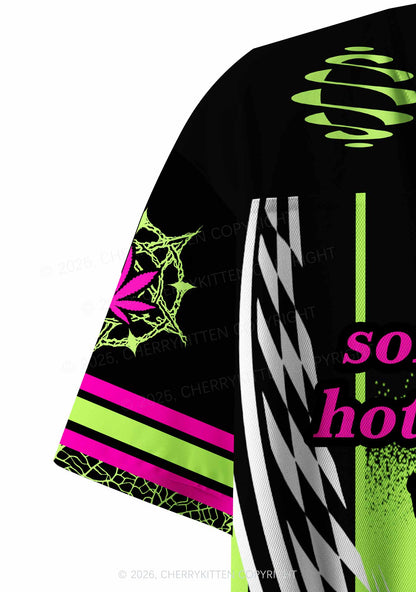 Sorry For Being Hot And Stoned Y2K Crop Sport Jersey Shirts Cherrykitten