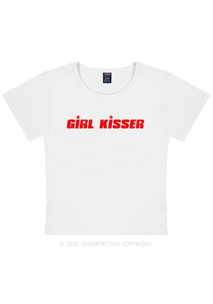 Girl Kisser Star Y2K Baby Tee Cherrykitten