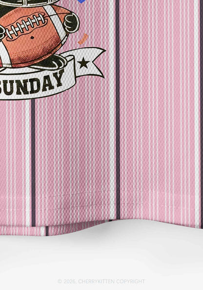 Pink Stripes Bunny Y2K Crop Sport Jersey Shirts Cherrykitten