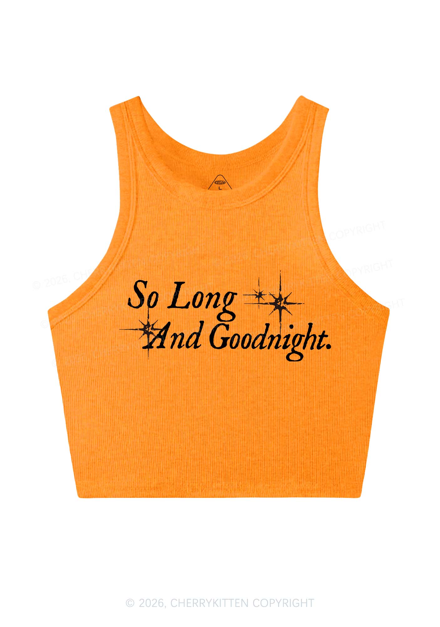 So Long And Goodnight Y2K Crop Tank Top Cherrykitten