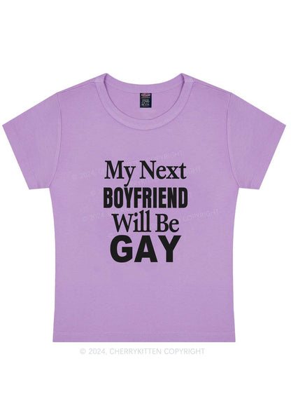Curvy Next Boyfriend Gay Y2K Baby Tee Cherrykitten