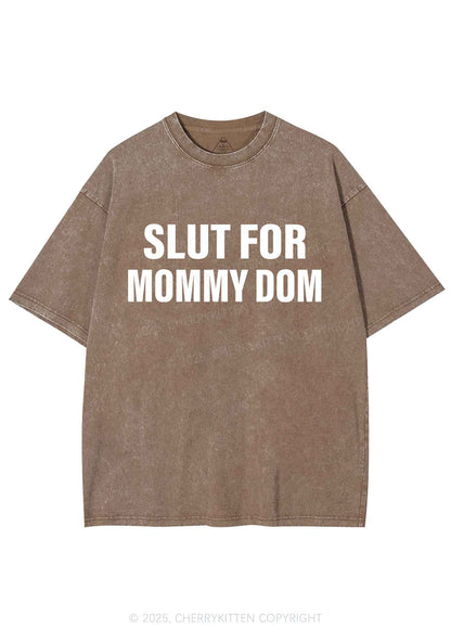 Slxt For Mommy Dom Y2K Shirts Washed Tee Cherrykitten