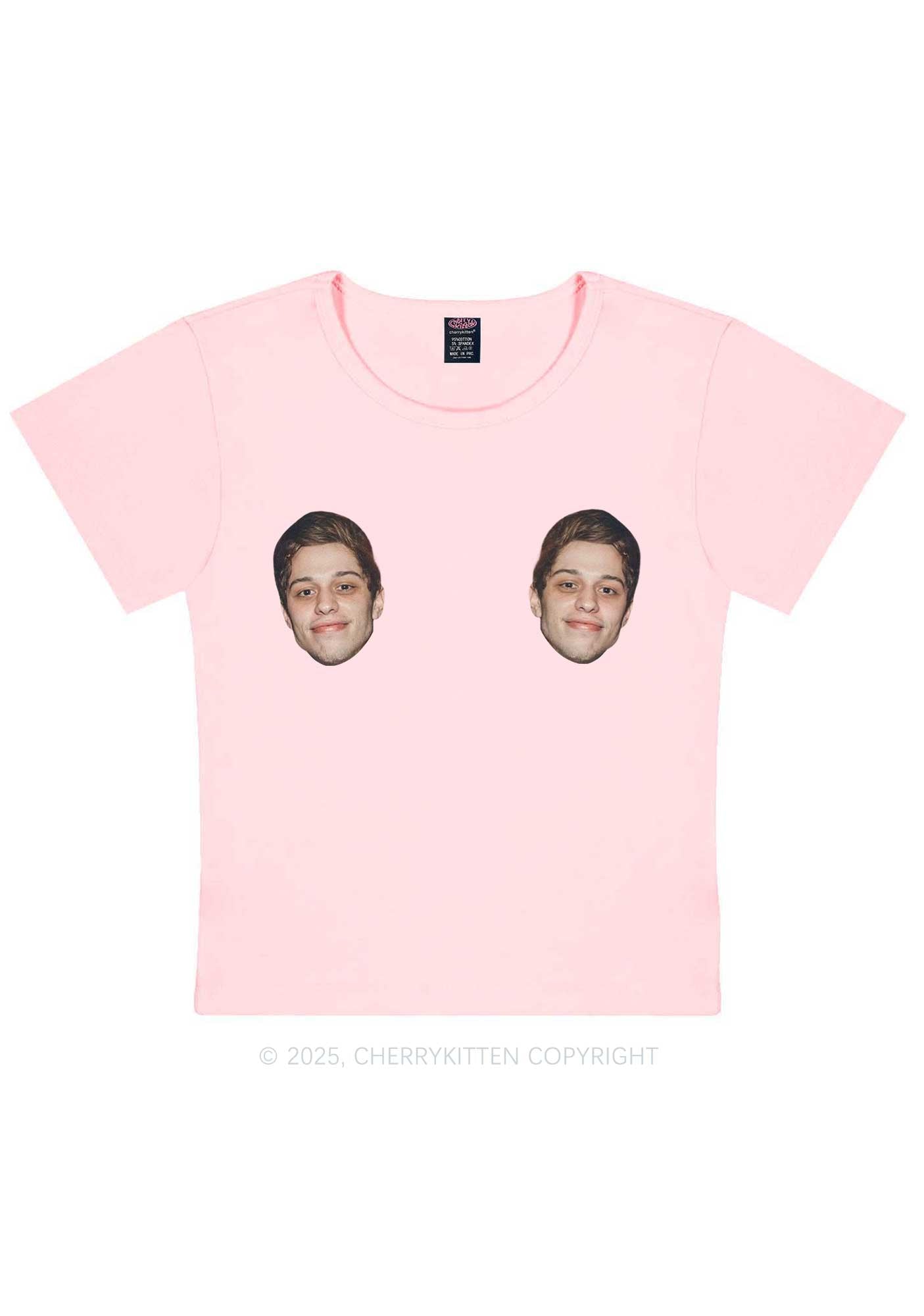 Custom Double Face Y2K Baby Tee Cherrykitten