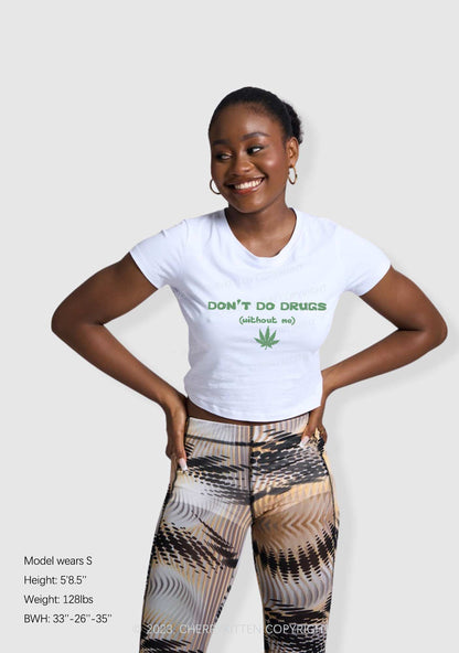 Don't Do Without Me Y2K Baby Tee Cherrykitten