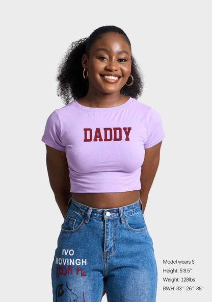 Daddyfxcker Two Sides Y2K Baby Tee Cherrykitten