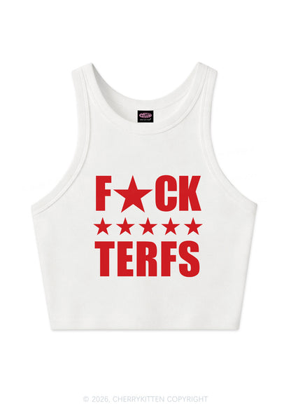 Fxxk Terfs Pride Y2K Crop Tank Top Cherrykitten