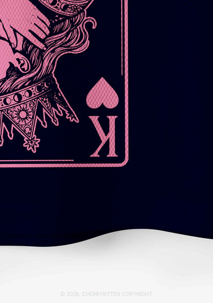Pink Black Gay King Pride Y2K Crop Sport Jersey Shirts Cherrykitten