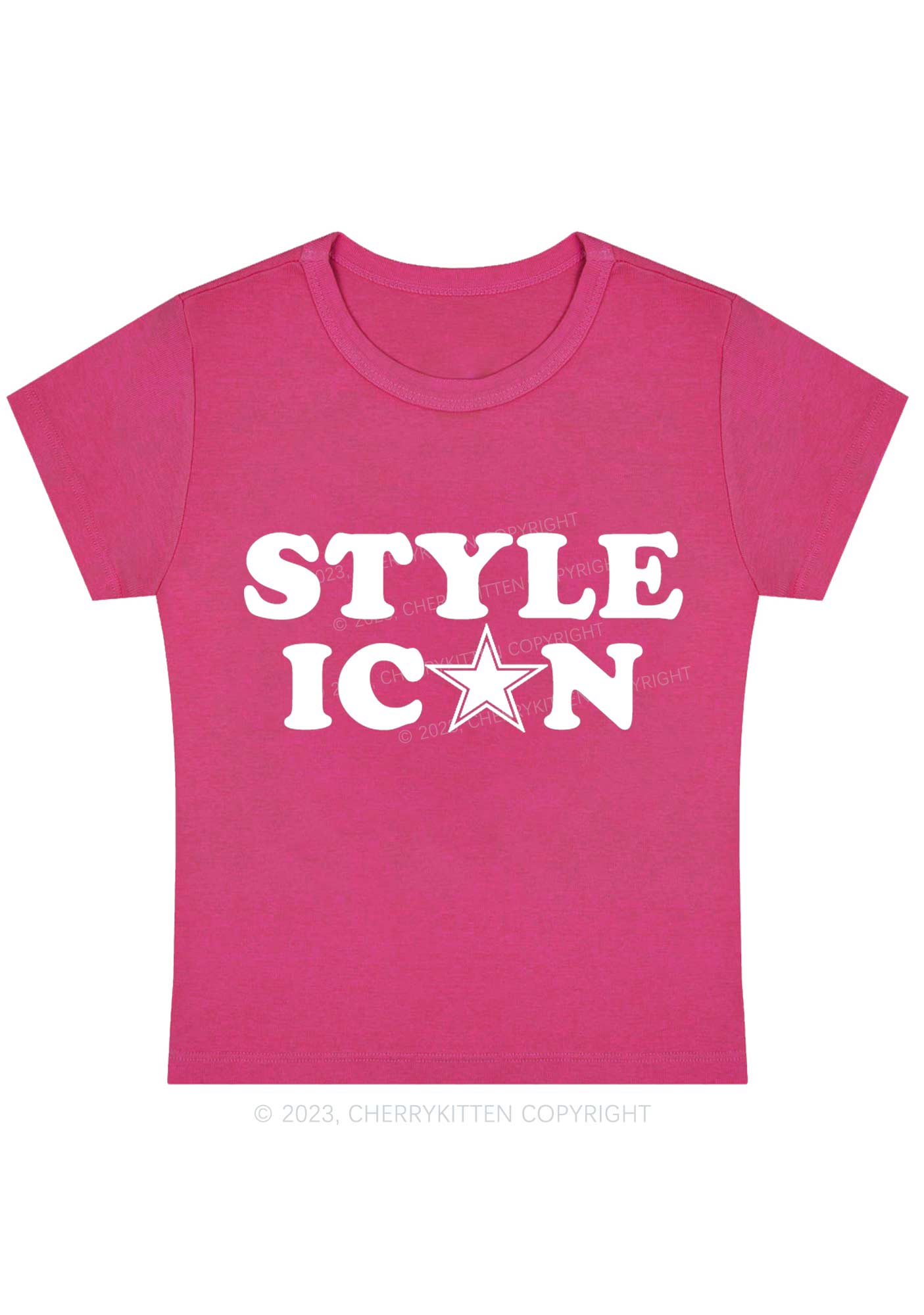 Curvy Style Icon Baby Tee Cherrykitten